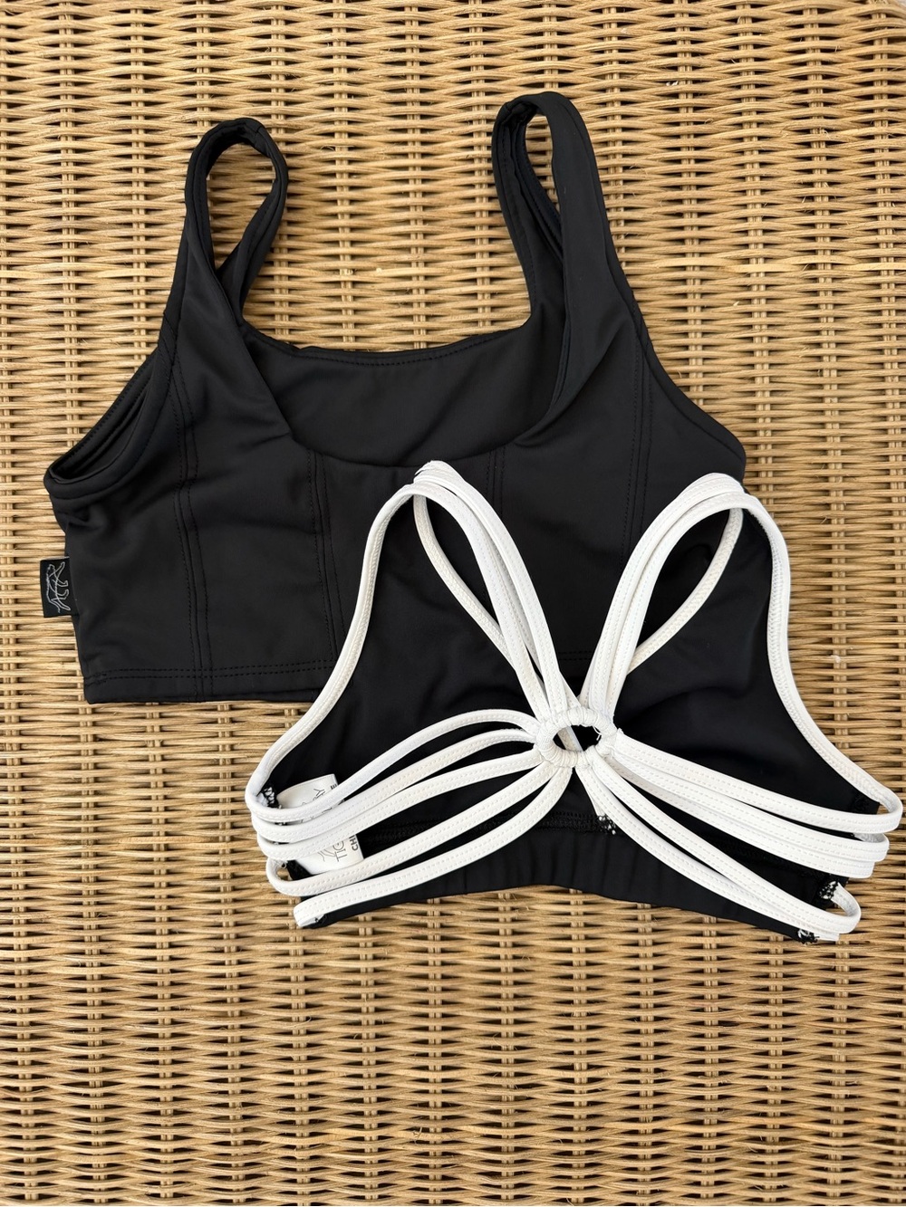 TIGER FRIDAY Set of Two Black Crop Top Bra Size CXL